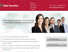 Tablet Screenshot of idealsearchers.com